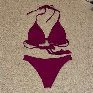Magenta Bikini Set